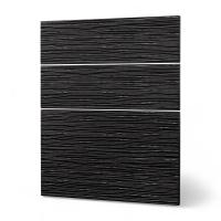 Фасад  ЧЕРНЫЙ СТРАЙП 3 ящика 600 