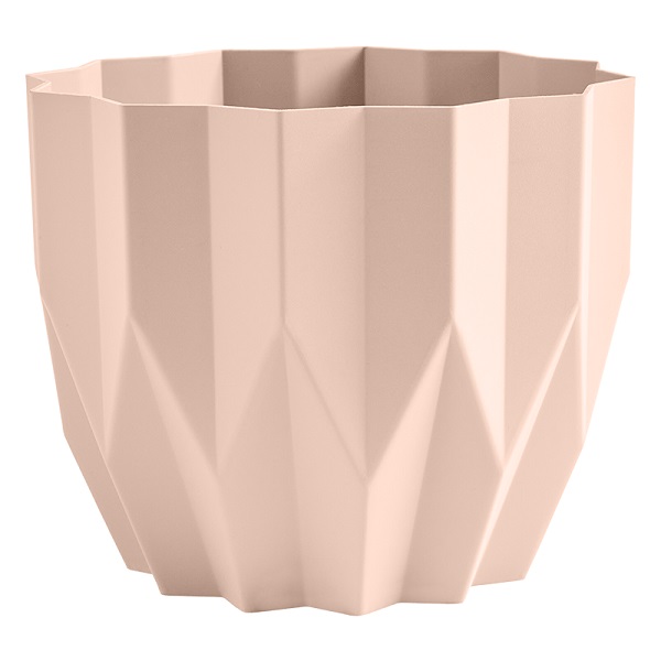 Кашпо "Геометрия" (3л.) Цв. Пудровый (Арт. КШ-4448)