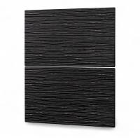 Фасад  ЧЕРНЫЙ СТРАЙП 2 ящика 600 