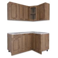 Угловая кухня РАВЕННА Дуб крафт / Орех антик 1,5м