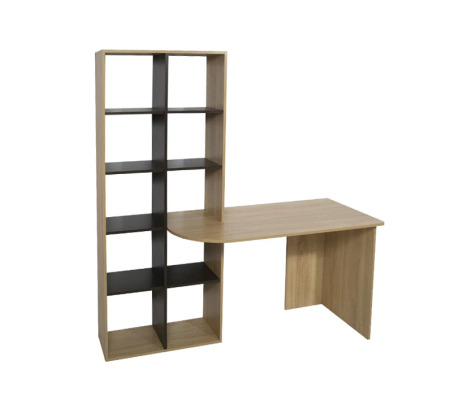 Стол со стеллажом НИМ дуб сонома/венге