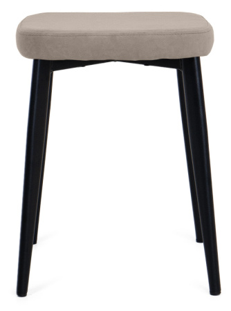 Табурет Ева Т170-бежевый+ножки 7F40(черный)