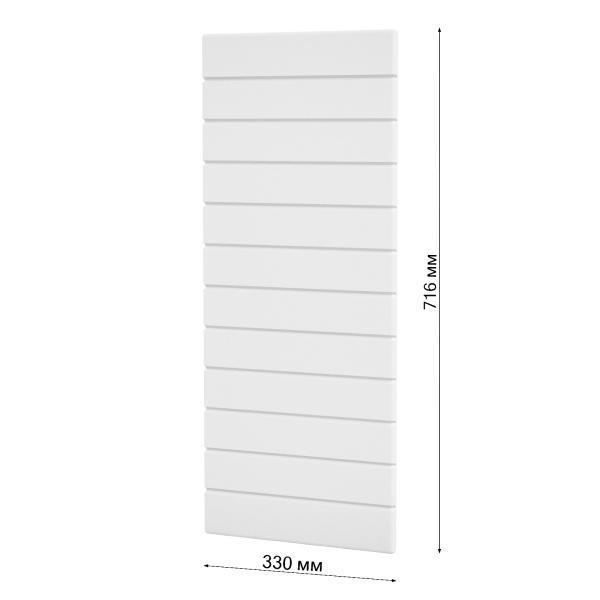 Фасад БЕЛЫЙ ГЛЯНЕЦ 342 торцевой