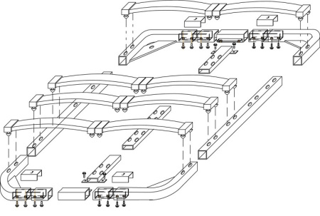 Основание ортопедическое (разборное)  1600*2000