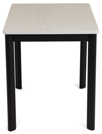 Стол Римини-1L, 110(+45)*700*750 царга черн./лам Светлый бетон +нога№9(черная)