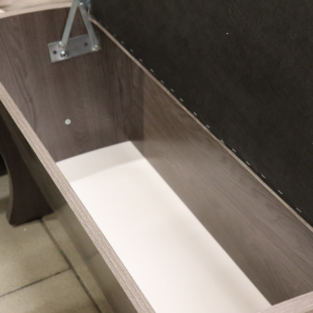 Обеденная группа "Комфорт", анкор темный/ткань в ассорт. (скамья, стол, табурет)