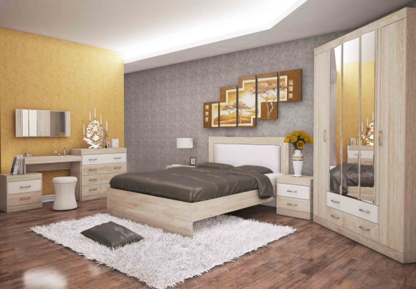 Ника Н13 Шкаф для одежды лам.белый/дуб сонома/Заречье