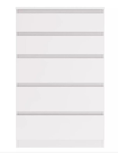 Комод Морвик 465.01 5 ящиков Белый