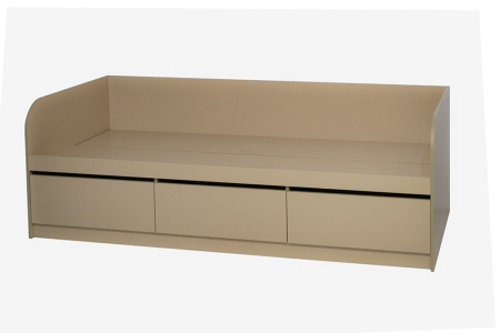 Кровать Джули-1(80*200) 3 ящика /Макиато/