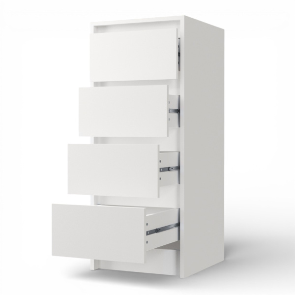 ВЕНСЕН Комод 4 ящика /Белый