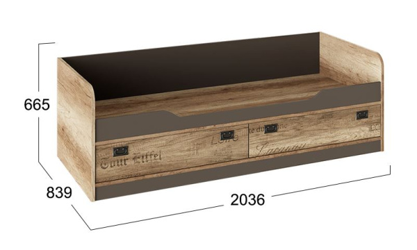 Пилигрим Кровать с ящиками ТД-276.12.01 