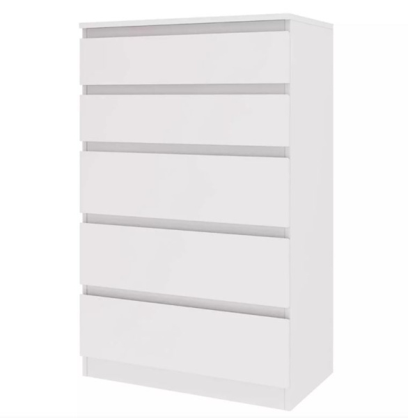 Комод Морвик 465.01 5 ящиков Белый