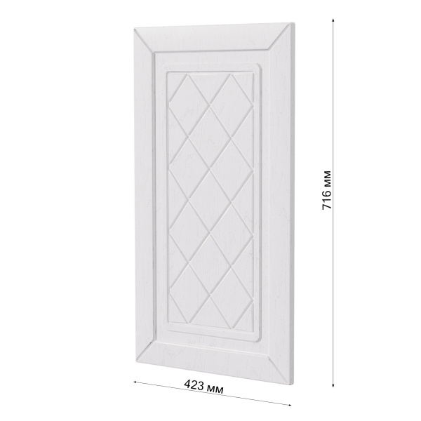 Фасад РОМБ белый 423 на угловой верх