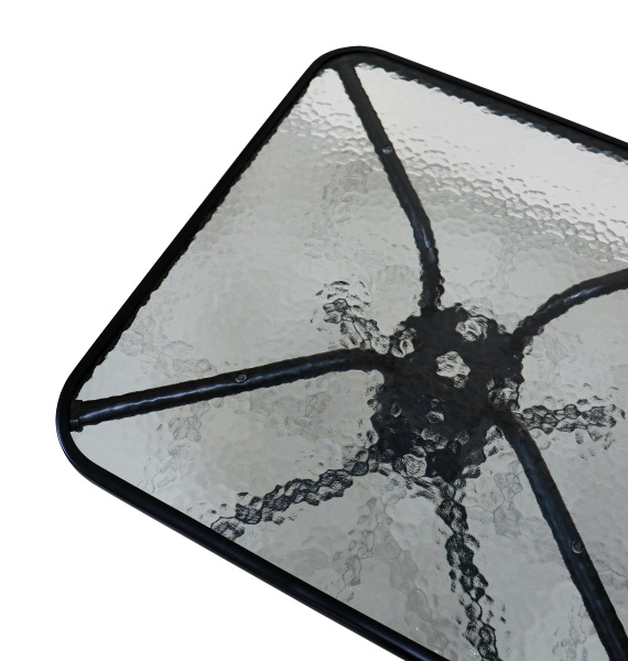 Стол квадратный арт. SC-073 70*70, (каркас черн., столешница стекло) "Garden story"