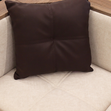 Кухонный уголок "Капучино 2-1" (правый) (Mira1/Santorini-Chestnut) мдф Дуб Шато