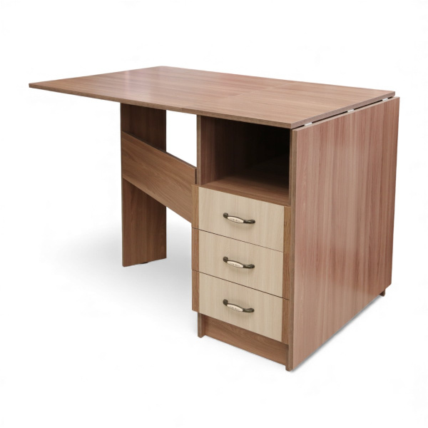 Стол-книжка с ящиками на 400 Ясень шимо темн+ясень шимо светл