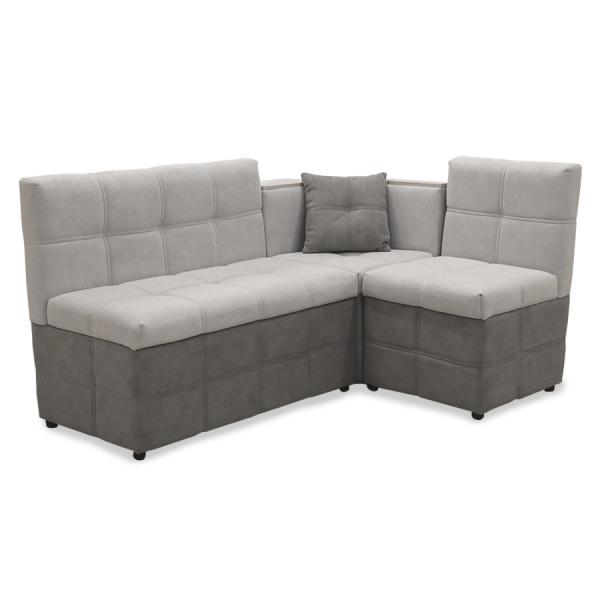 Кухонный уголок "Капучино 2-1" (левый) (Baly 6/Baly 7) мдф Дуб серый