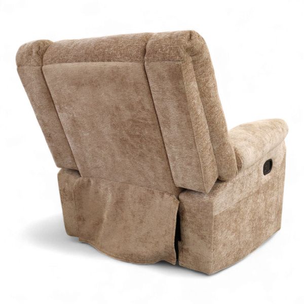 Кресло-реклайнер YF-S 8061, ткань шенил В1130-4, ручн. управление, подв. и вращ.