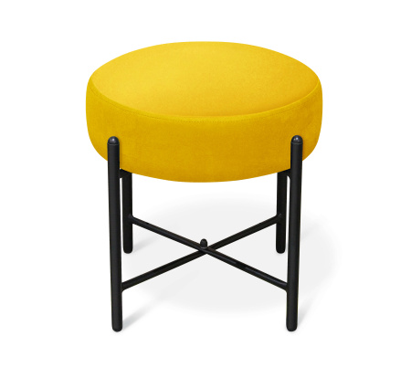 Банкетка Sheffilton SHT- B4 Желтый/Черный муар