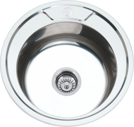 Мойка MG6-49   (круглая)  (со сливной арматурой)